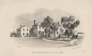 Hôpital épiscopal, lithographie par P.S. Duval et Fils, 1856 - Francis Schell