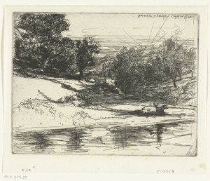 Paysage autour de Castell Newydd au Pays de Galles
