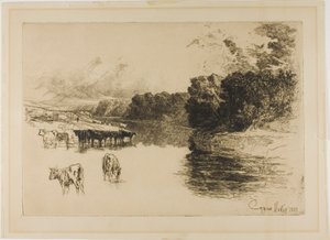 Une rivière du Lancashire - Francis Seymour Haden