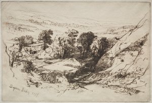 Nine Barrow Down - Francis Seymour Haden