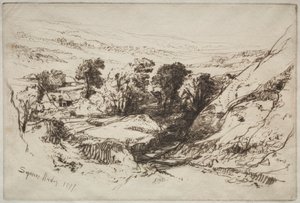 Nine Barrow Down, 1877 - Francis Seymour Haden