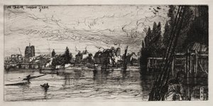 Vieille église de Chelsea, 1865 - Francis Seymour Haden