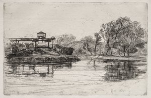 Empiètement ferroviaire - Francis Seymour Haden