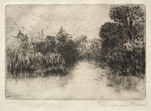 Étang de Shere Mill, une petite étude