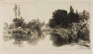 Shere Mill Pond, No. II (grande planche) - Francis Seymour Haden