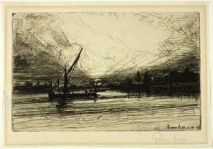 Coucher de Soleil sur la Tamise
