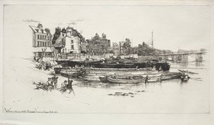 Maison de Whistler, Vieux Chelsea, 1863 - Francis Seymour Haden