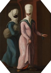 Une Dame Turque Allant avec son Esclave au Bain