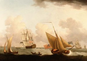 Navires au large de la Côte Néerlandaise