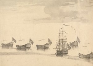 Navires sur une mer calme