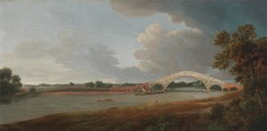 Vieux pont de Walton - Francis Towne