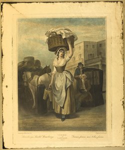 Fraises, fraises écarlates, planche 9 de The Cries of London - Francis Wheatley