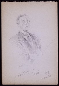 Portrait de E Alex Young - Francis Wilfred Lawson