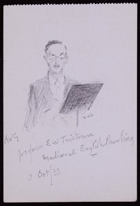 Portrait du professeur EW Tristram