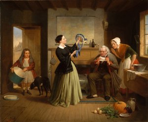 Le nouveau bonnet - Francis William Edmonds