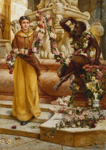 La guirlande de fleurs, 1900 - Francis William Topham