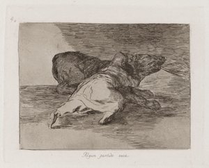 Il en tire quelque chose, Planche 40 de Los desastres de la guerra (Les Désastres de la guerre) - Francisco de Goya