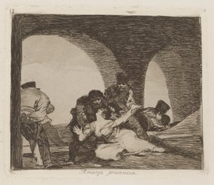 Amarga presencia, pl. 13 de la série Los desastres de la guerra - Francisco de Goya