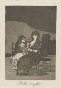 Beaux conseils, pl. 15 de la série Los caprichos