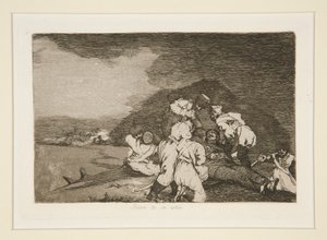 Bien te se est?, pl. 6 de Los desastres de la guerra - Francisco de Goya