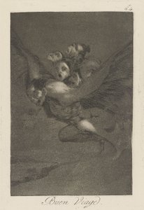 Buen viage, pl. 64 de la série Los caprichos