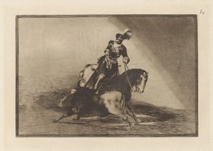 Charles V. piquant un taureau dans l