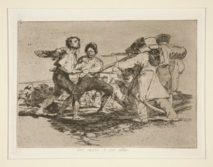 Con razón o sin ella (Avec raison ou sans raison), pl. 2 de la série Los desastres de la guerra (Les Désastres de la guerre) - Francisco de Goya