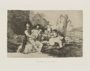 Curarlos, y a otra., pl. 20 de la série Los desastres de la guerra - Francisco de Goya