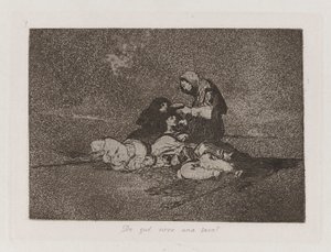À quoi sert une tasse?, Planche 59 de Los desastres de la guerra - Francisco de Goya