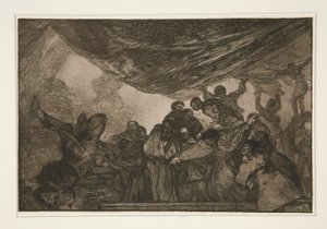 Disparate claro, pl. 15 de la série Los proverbios - Francisco de Goya