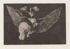 Disparate volante (Folie volante), également connu sous le nom de Reniego al amigo que cubre con las alas y muerde con el pico (Renonce à l