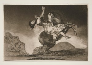 Le cheval ravisseur, pl. 10 de la série Los proverbios