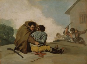 Frère Pedro lie El Maragato avec une corde, vers 1806