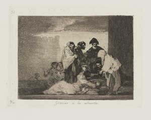 Gracias a la almorta. (Merci au Millet.), pl. 51 de la série Los desastres de la guerra (Les Désastres de la guerre) - Francisco de Goya