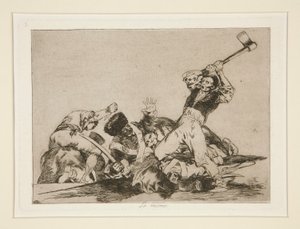Lo mismo, pl. 3 de Los desastres de la guerra - Francisco de Goya