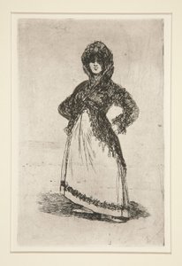 Maja [avec fond clair] - Francisco de Goya