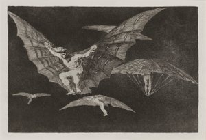 Modo de volar (Une manière de voler), aussi connu sous le nom de Donde hay ganas hay maña (Où il y a une volonté, il y a un moyen) - Francisco de Goya
