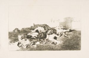 Planche 22 des Désastres de la guerre : Pire encore. Tanto y..., 1810 - Francisco de Goya
