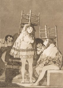 Planche 26 de Los Caprichos: Ils ont déjà un siège, 1799