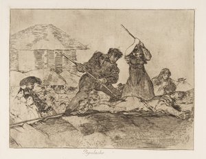 Planche 28 des Désastres de la guerre Los Desastres de la Guerra : Rabbl..., 1810 publié en 1863