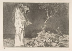 Planche 2 des Disparates : Folie de la peur, vers 1816-23 publié vers 1848 - Francisco de Goya