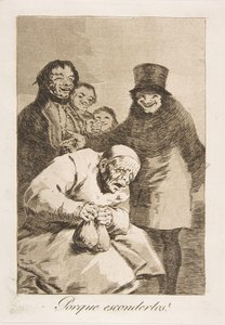 Planche 30 de Los Caprichos : Pourquoi les cacher, 1799