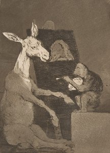 Planche 41 de Los Caprichos : Ni plus ni moins, 1799
