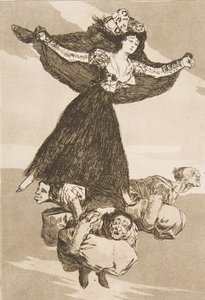 Planche 61 de Los Caprichos : Ils ont volé Volaverunt