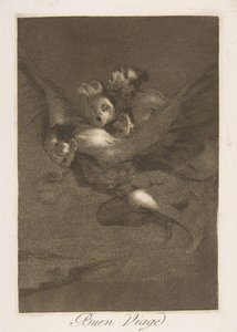 Planche 64 de Los Caprichos: Bon voyage, 1799