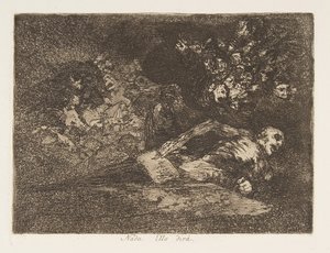 Planche 69 des Désastres de la guerre: Pas..., 1810-20, publié en 1863 - Francisco de Goya