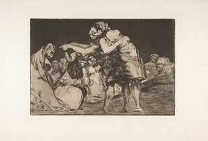 Planche 7 des Disparates : Folie désordonnée, vers 1816-23 publié 1864