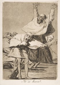 Planche 80 de Los Caprichos : Il est temps, 1799 - Francisco de Goya