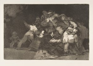Planche 9 des Disparates : Folie générale, vers 1816-23 publié 1864