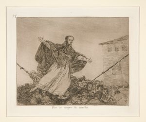 Que se rompe la cuerda, pl. 77 de Los desastres de la guerra